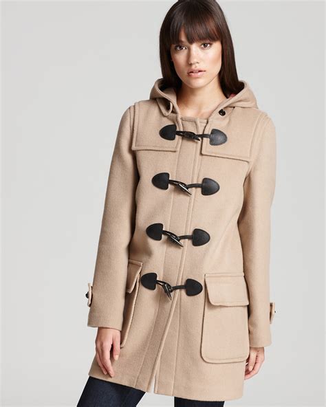 burberry hooded toggle jacket|burberry toggle coat women.